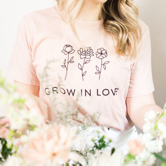 Grow in Love Short-Sleeve Tee - Plus Sizes Available! by Oaklynn Lane