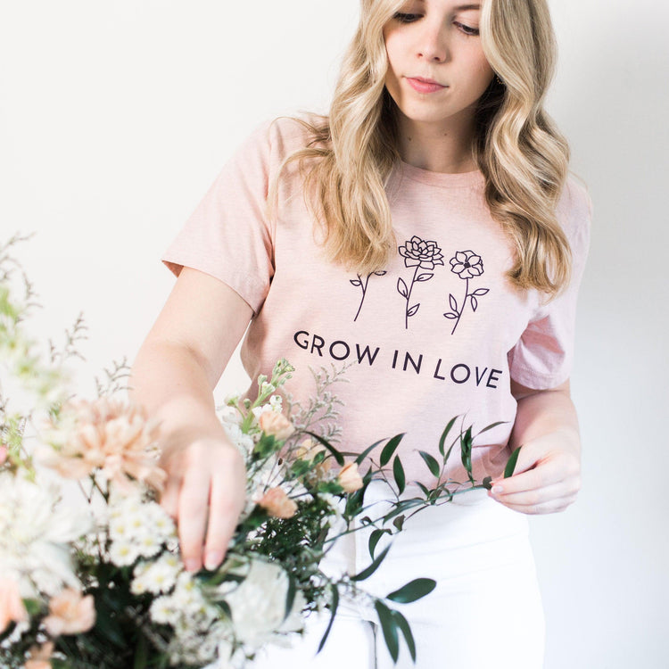 Grow in Love Short-Sleeve Tee - Plus Sizes Available! by Oaklynn Lane