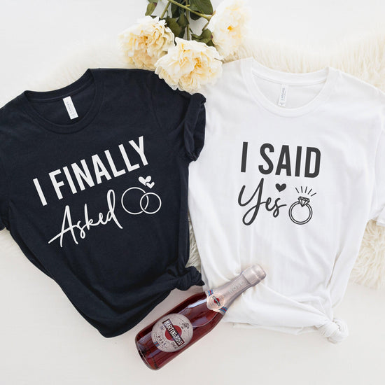 I Finally Asked - Engagement Short-sleeve Tee by Oaklynn Lane