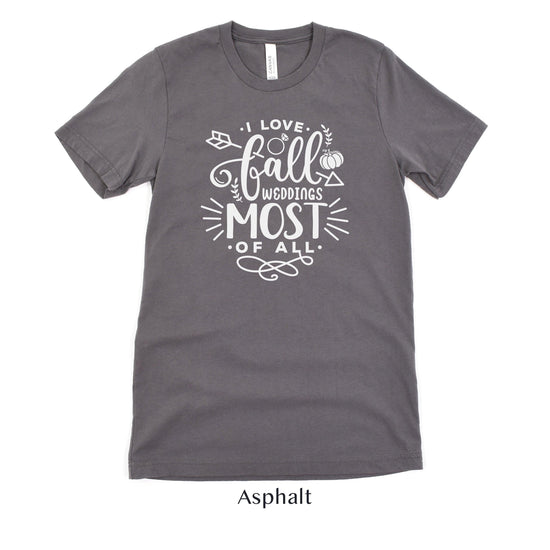 fall wedding vendor shirt