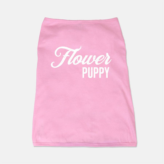 Flower Puppy Pet Tank - Pink Flower Pup Vintage Romance