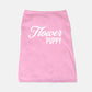 Flower Puppy Pet Tank - Pink Flower Pup Vintage Romance