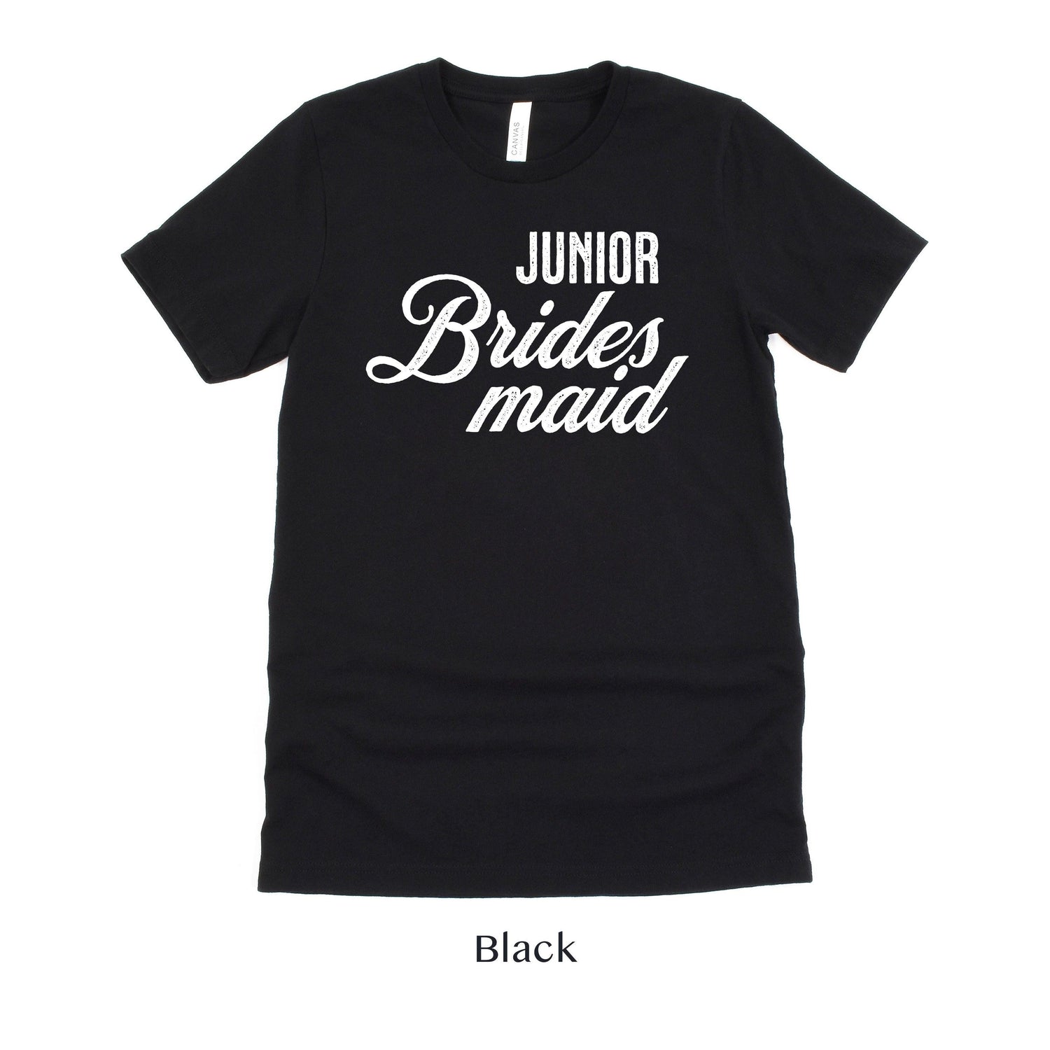 Jr Bridesmaid - Vintage Romance Wedding Party - Junior - Unisex t-shirt by Oaklynn Lane