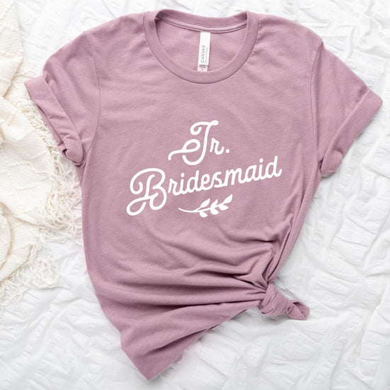 Jr. Bridesmaid Wedding Party Short-Sleeve Tee - Plus Sizes Available! by Oaklynn Lane