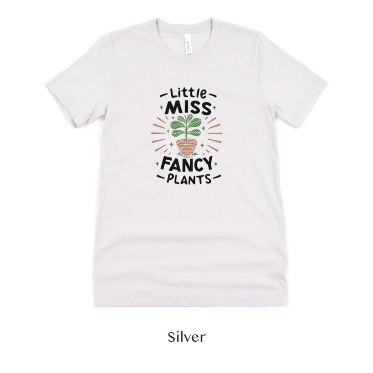 Little Miss Fancy Plants - Plant and Gardener Lover Tshirt by Oaklynn Lane