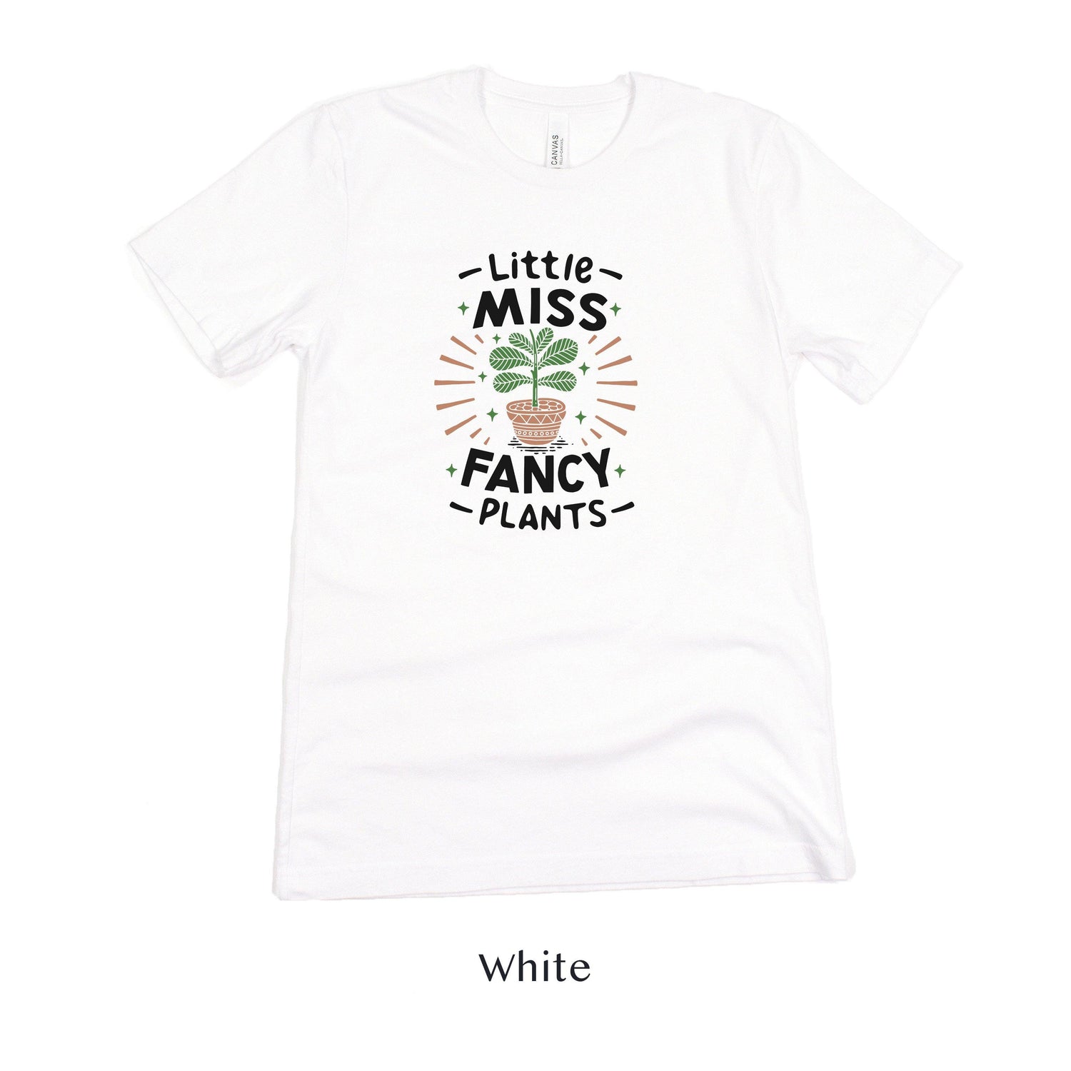 Little Miss Fancy Plants - Plant and Gardener Lover Tshirt by Oaklynn Lane