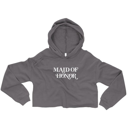 Maid of Honor Bachelorette Party Crop Hoodie by Oaklynn Lane