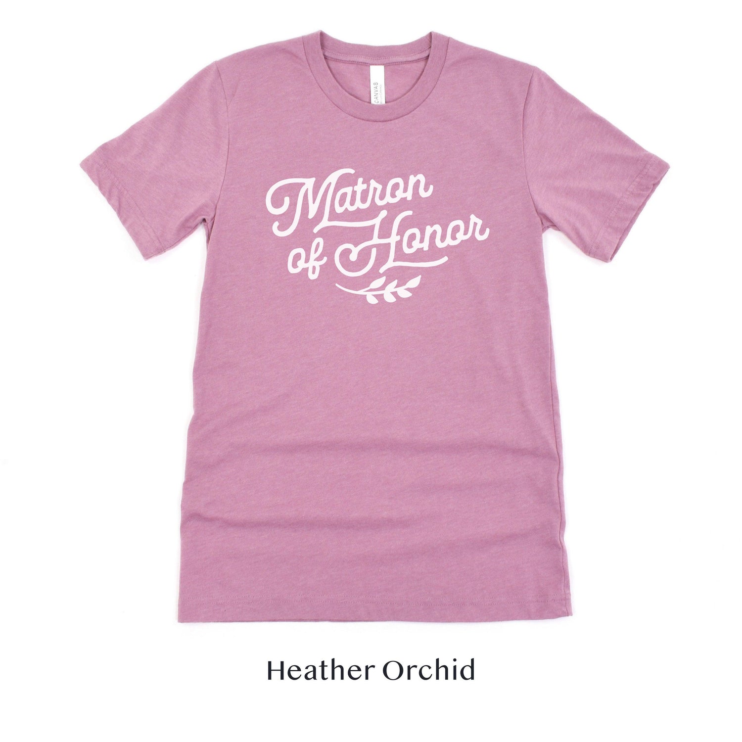 Matron of Honor Bridesmaid Wedding Party Short-Sleeve Tee - Plus Sizes Available! by Oaklynn Lane