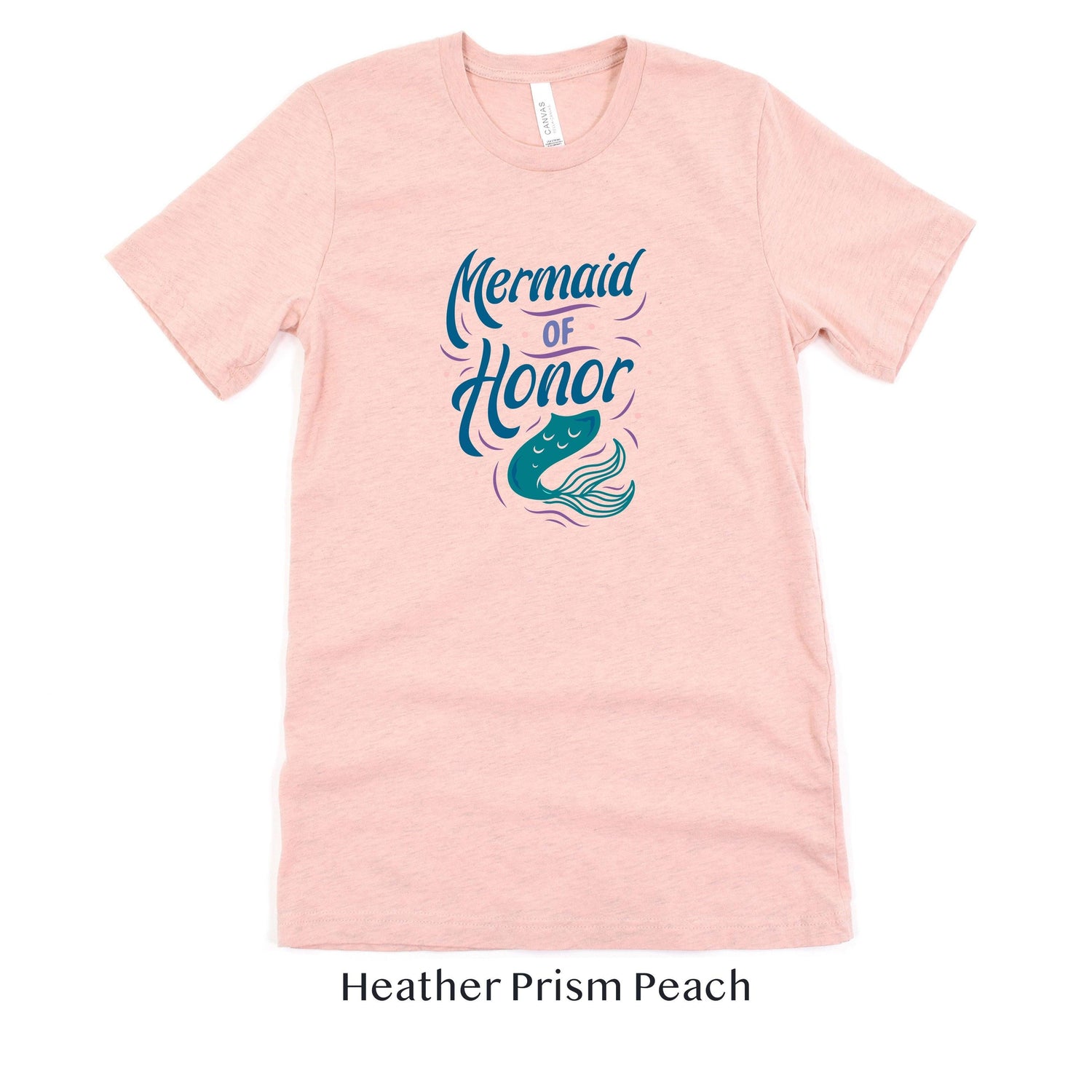 Mermaid of Honor Bridesmaid Shirt - Under the Sea Bach Party Tshirts - Unisex t-shirt by Oaklynn Lane