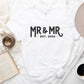 Mr and Mr Established 2022 Unisex t-shirt - Grooms - Engagement Gift for Couple - Anniversary by Oaklynn Lane