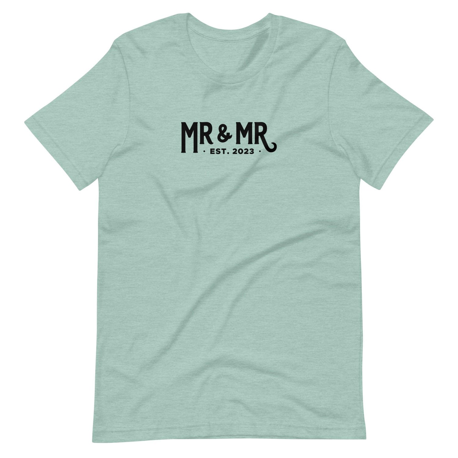 Mr and Mr Established 2023 Unisex t-shirt - Grooms - Engagement Gift for Couple - Anniversary by Oaklynn Lane