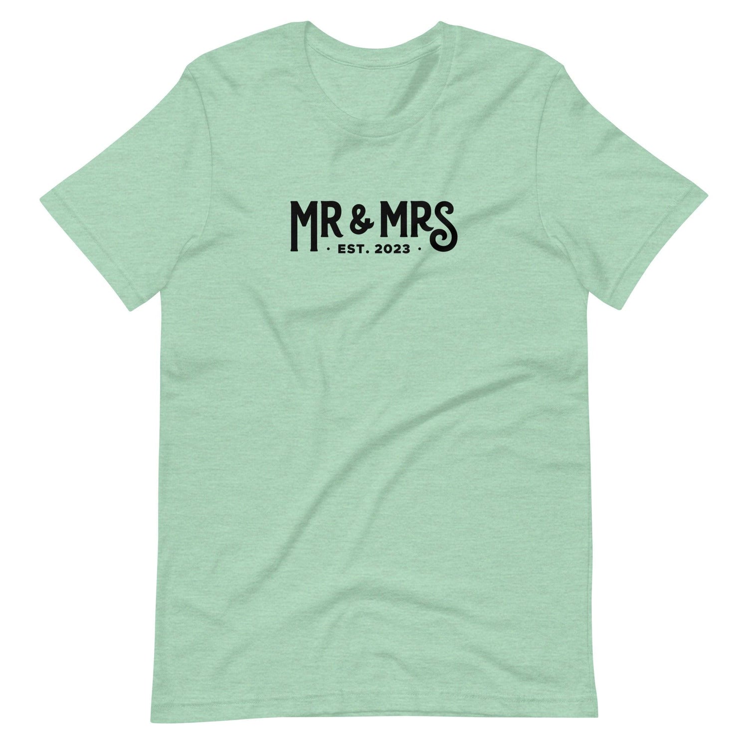 Mr and Mrs Established 2023 Unisex t-shirt - Engagement Gift for Couple by Oaklynn Lane