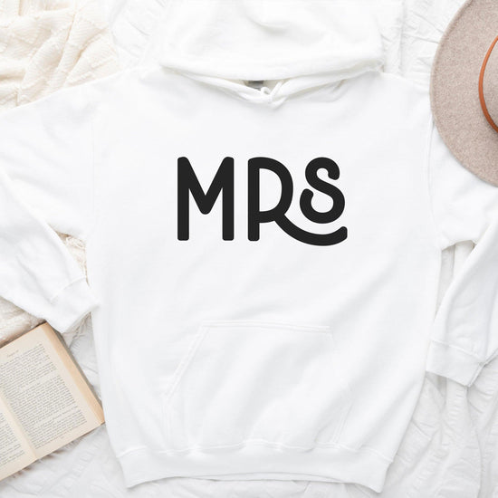 MRS Bride White or Pink Unisex Hoodie by Oaklynn Lane