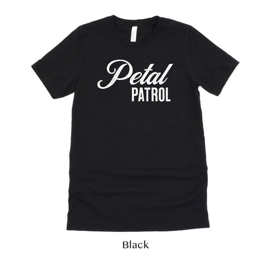 Petal Patrol Adult Flower Girl or Flower Lady Vintage Romance Unisex t-shirt by Oaklynn Lane