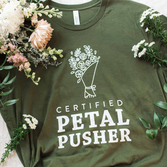 Petal Pusher Florist Gift Short-Sleeve Tee by Oaklynn Lane