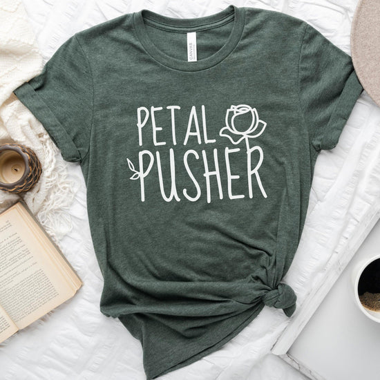 Petal Pusher Funny Florist Unisex t-shirt by Oaklynn Lane