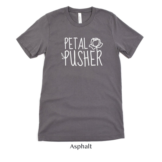 Petal Pusher Funny Florist Unisex t-shirt by Oaklynn Lane