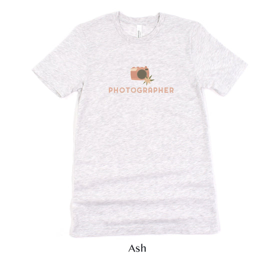 Photographer - Wedding Vendor Professional Thank you Gift - Camera Unisex t-shirt by Oaklynn Lane