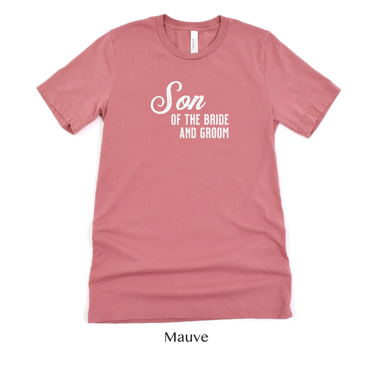 Son of the Bride and Groom - Vintage Romance Wedding Party Unisex t-shirt by Oaklynn Lane