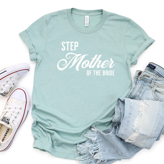 Step Mother of the Bride - Vintage Romance Wedding Party Unisex t-shirt by Oaklynn Lane