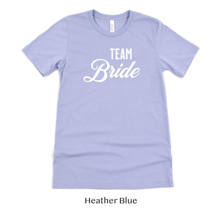 Team Bride - Vintage Romance Wedding Party Unisex t-shirt by Oaklynn Lane
