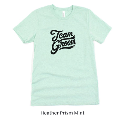 Team Groom - Groomsmen Wedding Bachelor Party Short-sleeve Tee by Oaklynn Lane
