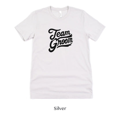 Team Groom - Groomsmen Wedding Bachelor Party Short-sleeve Tee by Oaklynn Lane