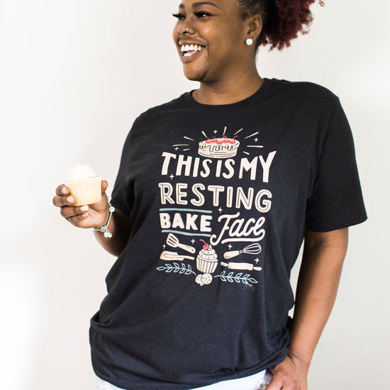 This is my resting Bake Face - Funny Cake Baker Gift Short-Sleeve Tee by Oaklynn Lane