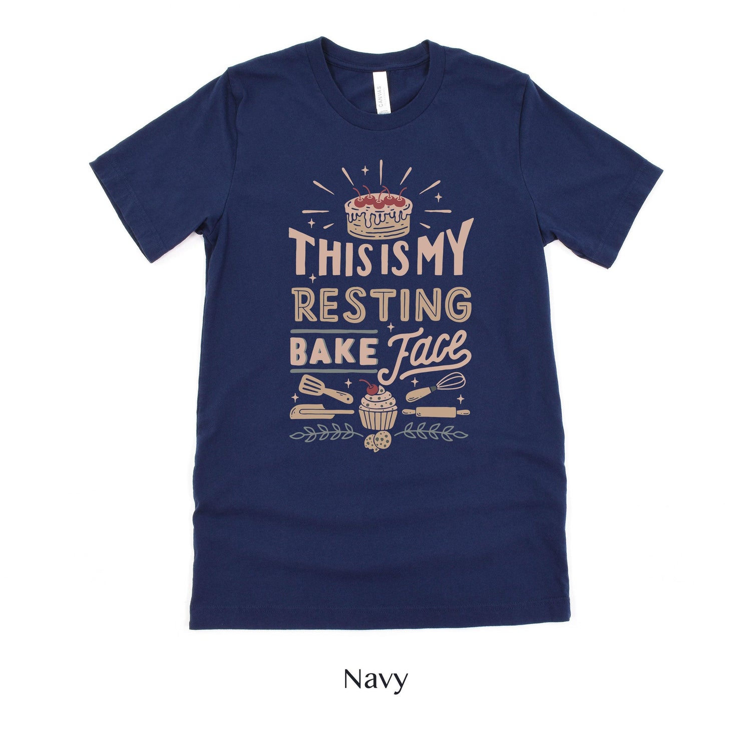 This is my resting Bake Face - Funny Cake Baker Gift Short-Sleeve Tee by Oaklynn Lane