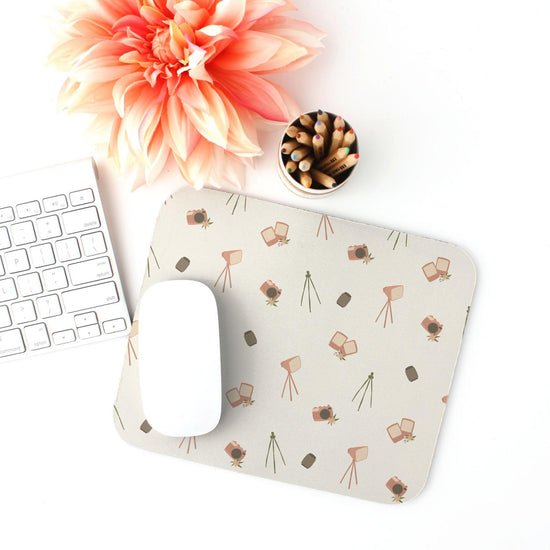 Wedding Photographer Mouse Pad (Rectangle) - Cute Camera Mousepad - Office Decor by Oaklynn Lane