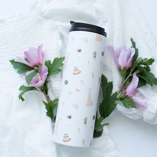 Wedding Icons Thermal Tumbler 16 oz. - Bride To Be Gift