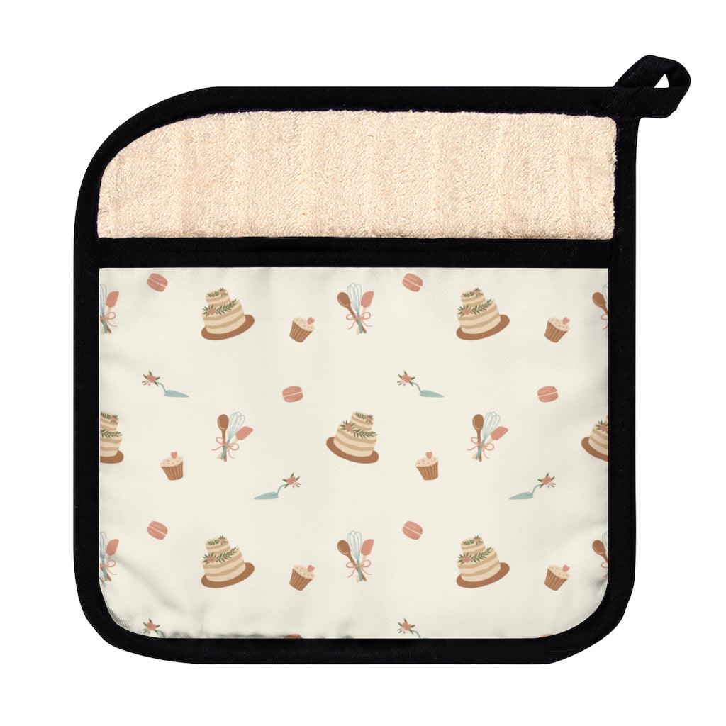 Whisked Away Bakers Pot Holder with Pocket by Oaklynn Lane