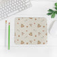 Whisked Away Cake Pattern Mouse Pad (Rectangle) - Cute Bakery Mousepad Office Decor by Oaklynn Lane