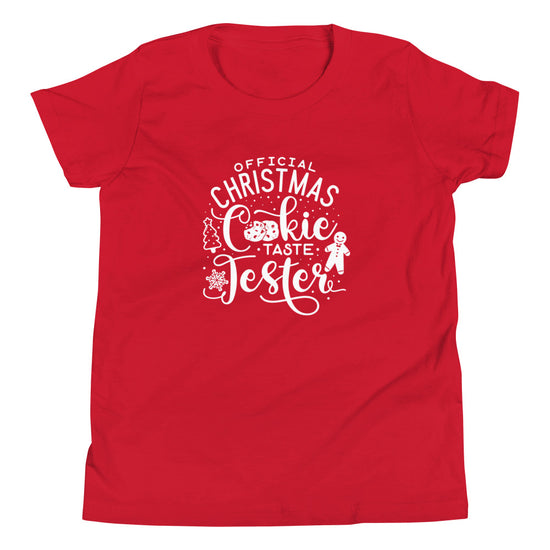 Official Christmas Cookie Taste Tester - YOUTH Short Sleeve T-Shirt